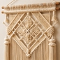 Natural Diamond Pattern Macrame Wall Hanging